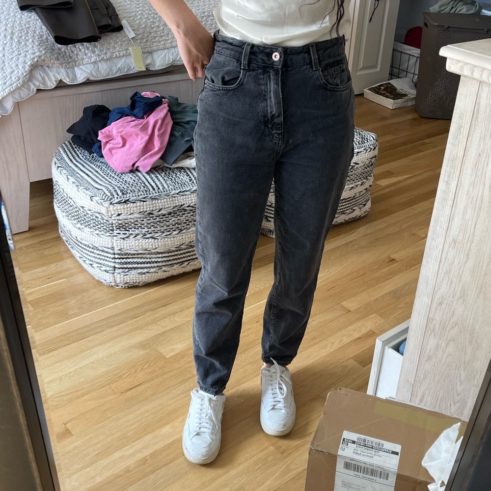 Zara Black Straight Jeans